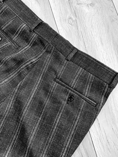 Tinuta barbati smart casual Pantaloni + Camasa + Curea Piele H 12654 E